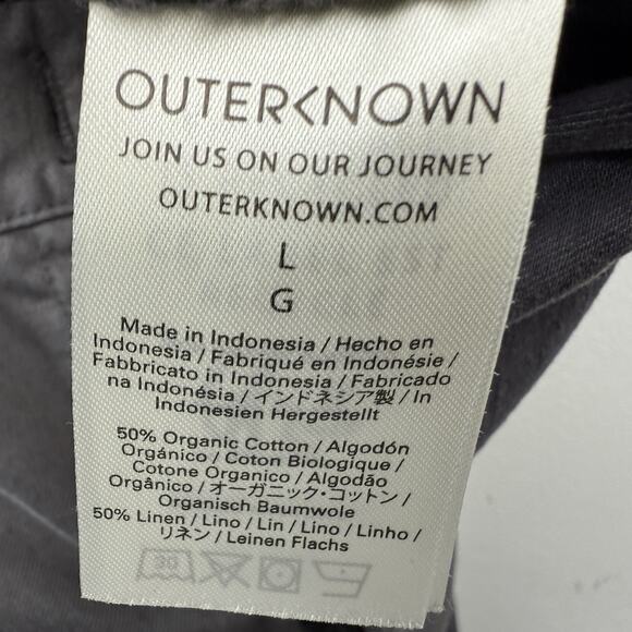 Outerknown SEA Jumpsuit Overall Coveralls Women Size L Gray Utility Organic - Picture 6 of 7